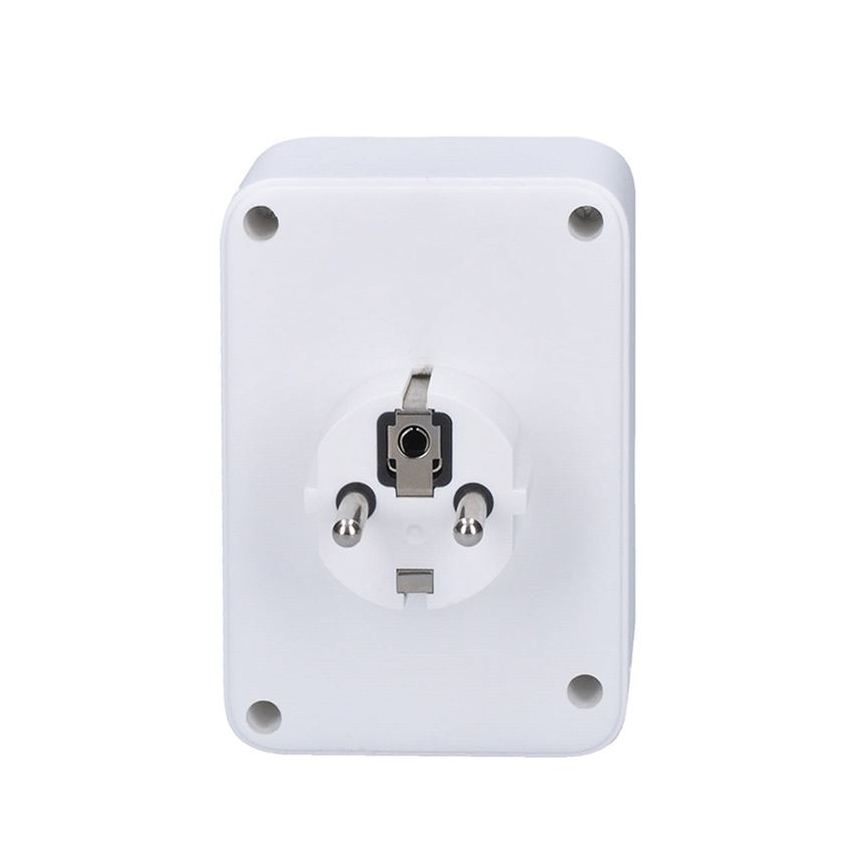 Stekkerdoos 1x16A+2x 2,5A met 2xUSB A+C lader, wit