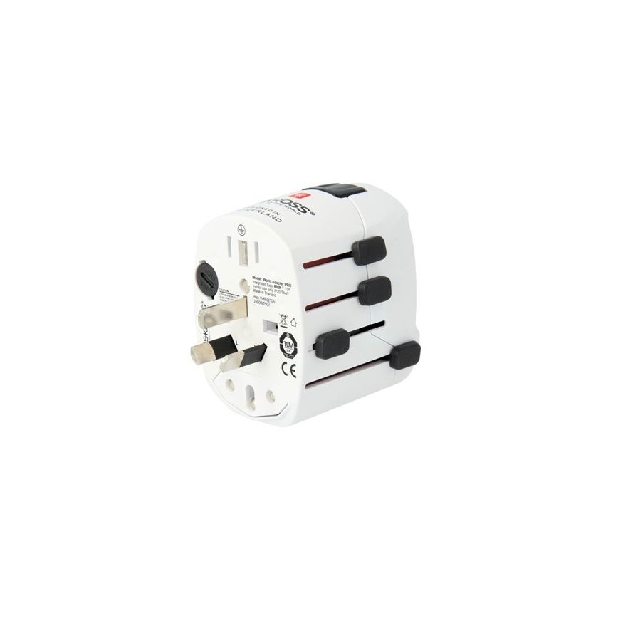 Universele Reisstekker voor de gehele Wereld 230V + USB poort