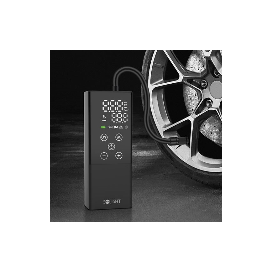 Compresseur numérique de poche 2000 mAh 5V noir