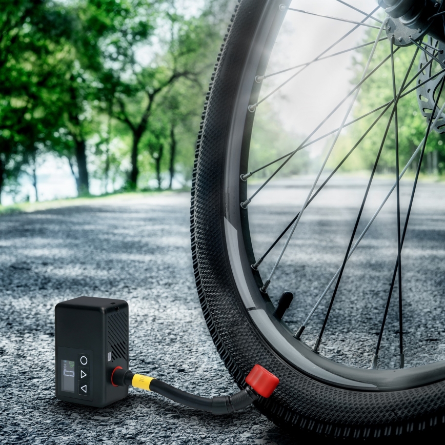 Digitale draagbare luchtcompressor 500 mAh 5V zwart