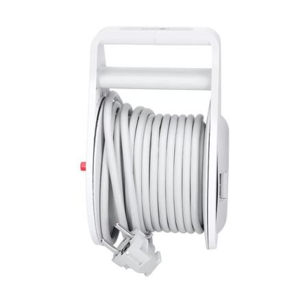 Haspelverlengsnoer met 2 stopcontacten + USB A+C 10 m