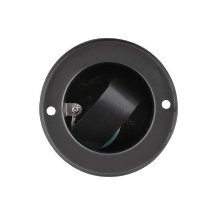 Buitenstopcontactpaal 2-voudig 230V IP44 zwart rond
