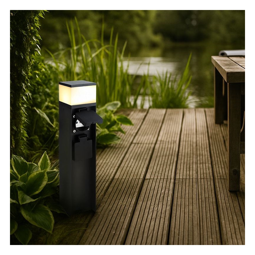 Lampe d'extérieur avec 2 prises 1xG9/11W/230V IP44