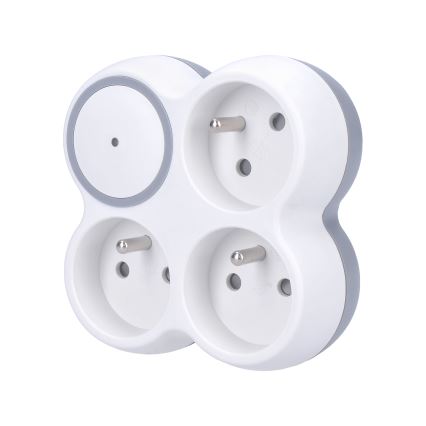Solight PO29 - Prise avec protection contre les surtensions 230V/16A 3Z blanc