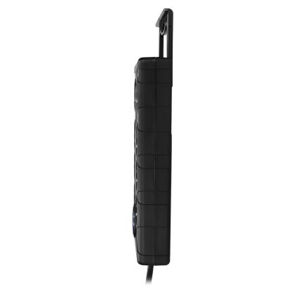 Rallonge avec interrupteur et protection contre les surtensions 8Z Type E + 1xUSB-A + 1xUSB-C 2m noir