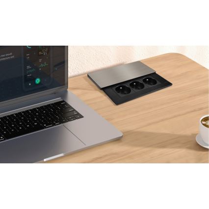 Inbouwstopcontact 3-voudig