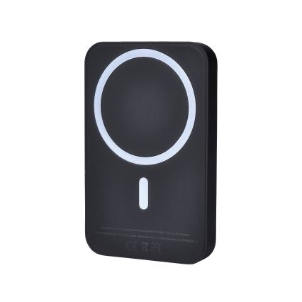 Powerbank 5000 mAh Magsafe zwart