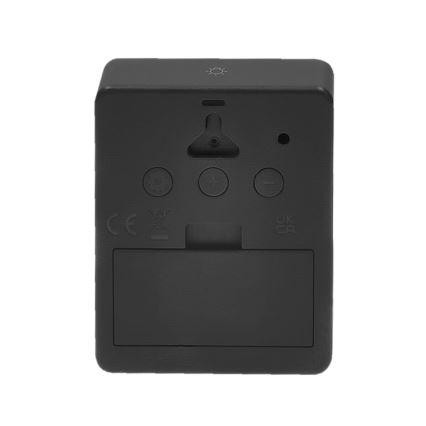 Weerstation met wekker 2xAAA + 2xAAA zwart