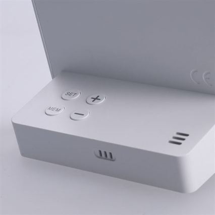 Thermomètre numérique 5V/2xAAA + 2xAAA blanc