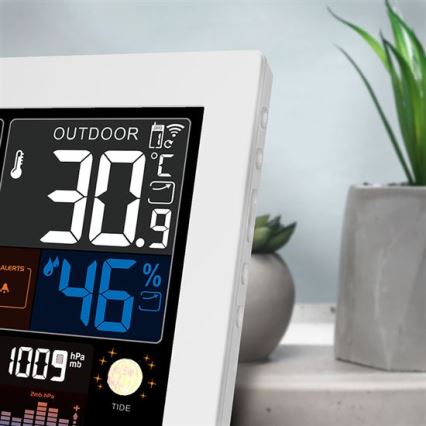 Station météo avec écran LCD couleur 5V/2xAA + 2xAA