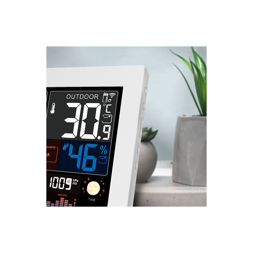Station météo avec écran LCD couleur 5V/2xAA + 2xAA