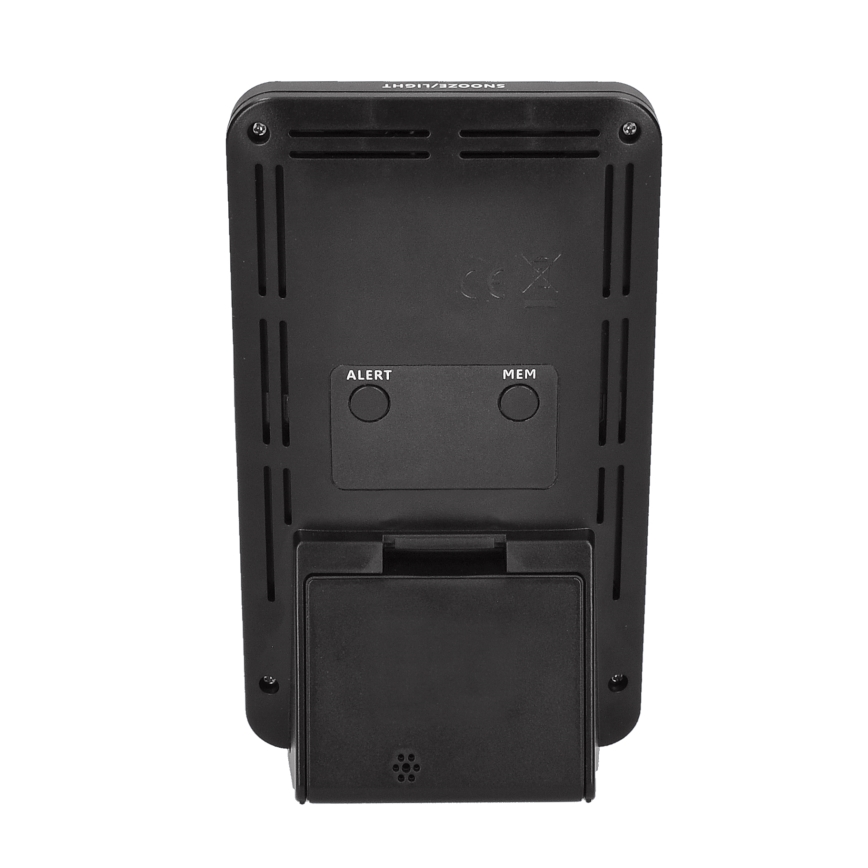 Weerstation met LCD-display 2xAA + 2xAA zwart