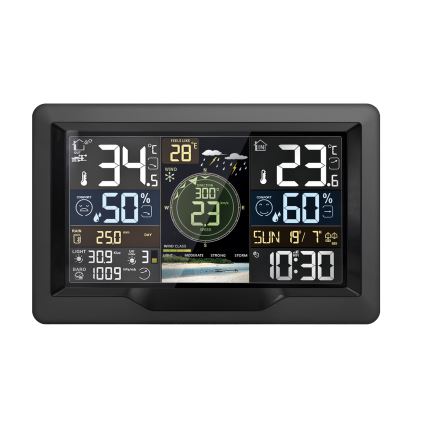 Profofesionální meteostanice met kleuren LCD-scherm 5V/2xAA + 3xAA + 2xAA Wi-Fi Tuya