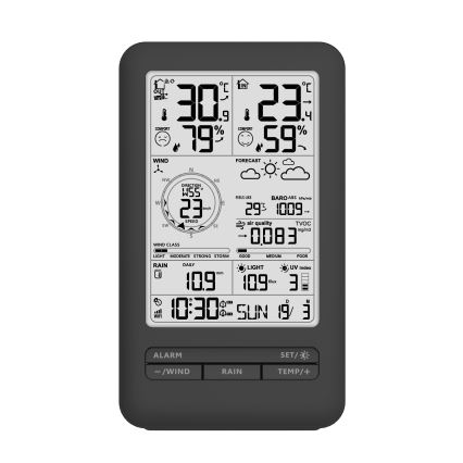 Station météo professionnelle avec écran LCD 2xAA Wi-Fi Tuya