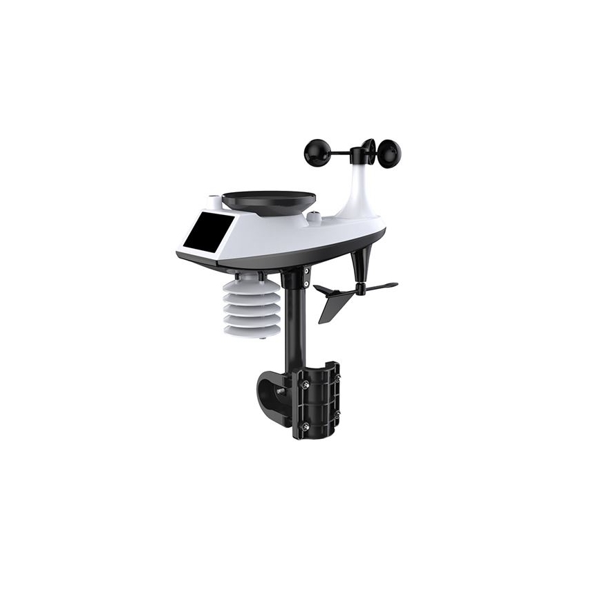 Professioneel weerstation met LCD-display, 5V/2xAA + 3xAAA, Wi‑Fi