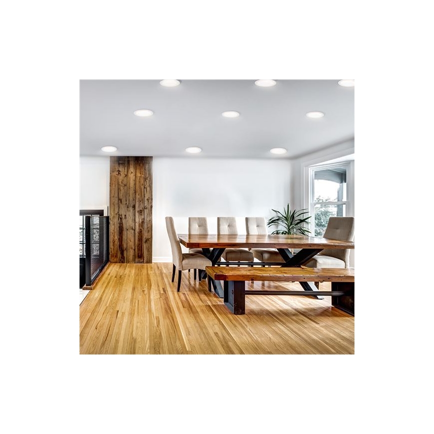 LED-inbouwarmatuur LED/6W/230V 3000/4000/6000K Ø 12 cm wit