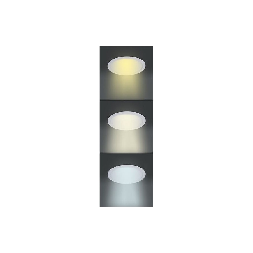 LED-paneel 6W/230V 3000/4000/6000K Ø 12 cm wit