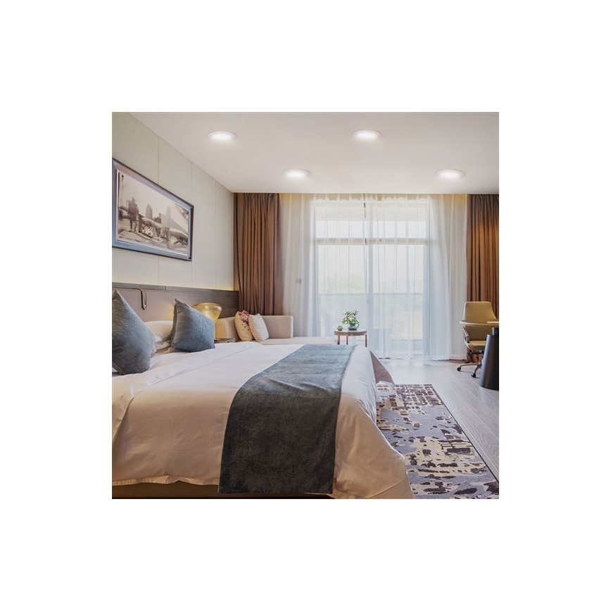 Luminaire encastré LED/6W/230V 3000/4000/6000K Ø 12 cm blanc