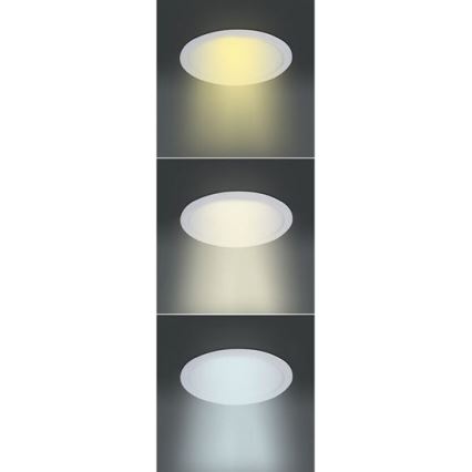 Luminaire encastré LED/6W/230V 3000/4000/6000K Ø 12 cm blanc