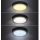 LED Plafondlamp LED/12W/230V 3000/4000/6000K zwart rond