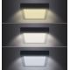 LED Plafondlamp LED/12W/230V 3000/4000/6000K zwart hoekig