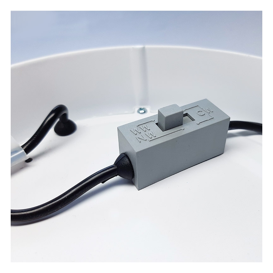 Plafonnier LED/12W/230V 3000/4000/6000K 17x17 cm blanc