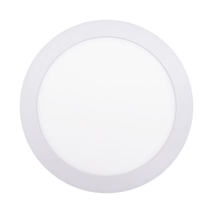 Plafonnier LED 18W 230V, 3000/4000/6000K, Ø 22,5 cm, blanc