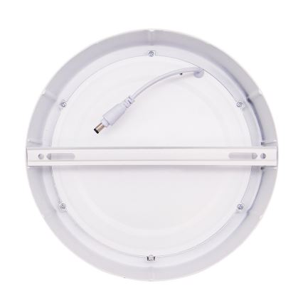 Plafonnier LED 18W 230V, 3000/4000/6000K, Ø 22,5 cm, blanc