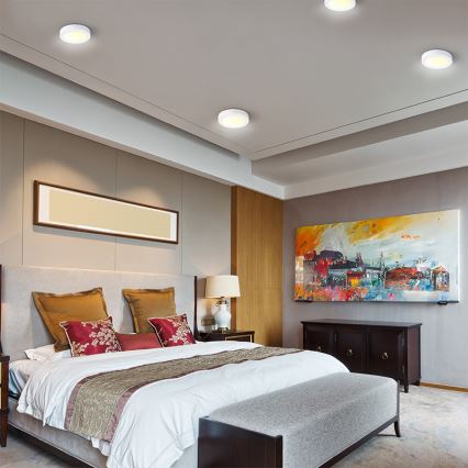 Plafonnier LED/24W/230V 3000/4000/6000K Ø 30 cm blanc