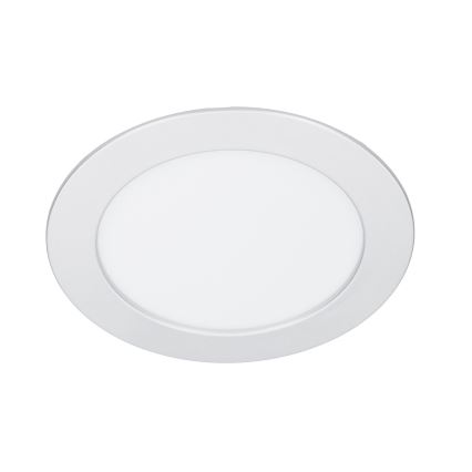 Panneau LED 2 en 1 en saillie/encastré 12W/230V 3000/4000/6000K Ø17cm IP54 argenté
