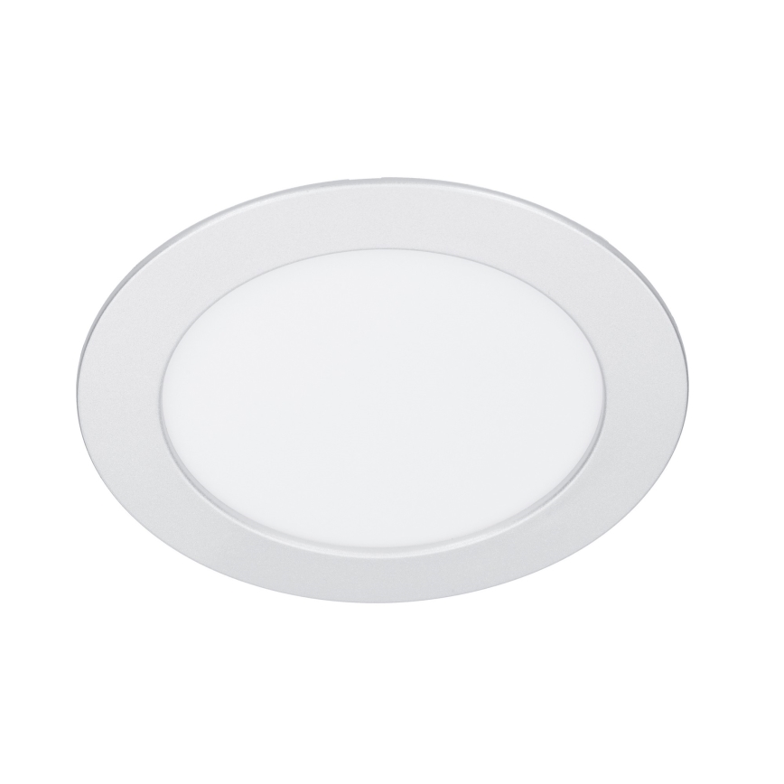 Panneau LED 2 en 1 en saillie/encastré 12W/230V 3000/4000/6000K Ø17cm IP54 argenté