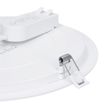 LED Opbouw-/inbouwpaneel 2-in-1 18W/230V 3000/4000/6000K Ø 22,5 cm IP54 zilver