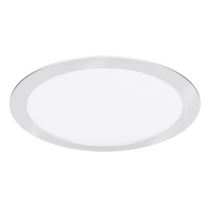 Plafonnier LED 2 en 1 (apparent/encastrable) 18W/230V 3000/4000/6000K Ø 22,5 cm IP54 argenté