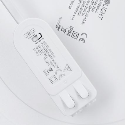 LED opbouw-/inbouwpaneel 2-in-1 24W/230V 3000/4000/6000K Ø 30 cm IP54 zilver