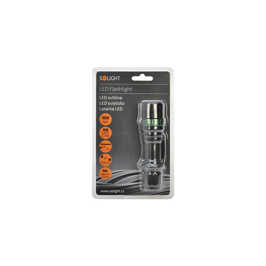 LED zaklamp LED/3W/3xAAA