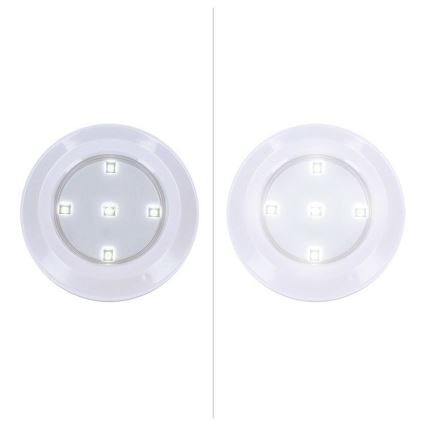 Set van 3 dimbare LED-armaturen met afstandsbediening LED/3xAAA