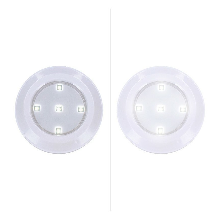 Set van 3 dimbare LED-armaturen met afstandsbediening LED/3xAAA
