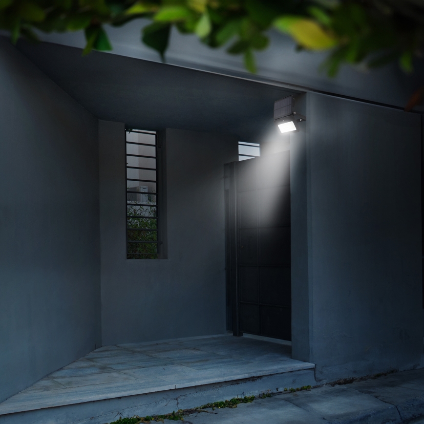 LED Dimbaar zonne- Schijnwerper met motion en dusk sensor LED/6W/2200 mAh 3000/4000/6500K IP65