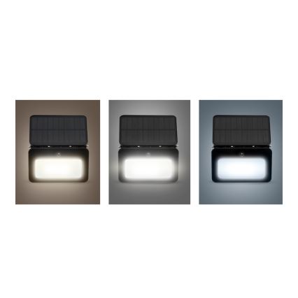 LED Dimbaar zonne- Schijnwerper met motion en dusk sensor LED/6W/2200 mAh 3000/4000/6500K IP65