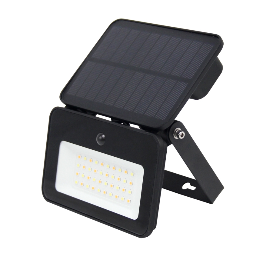 LED Dimbaar zonne- Schijnwerper met motion en dusk sensor LED/6W/2200 mAh 3000/4000/6500K IP65