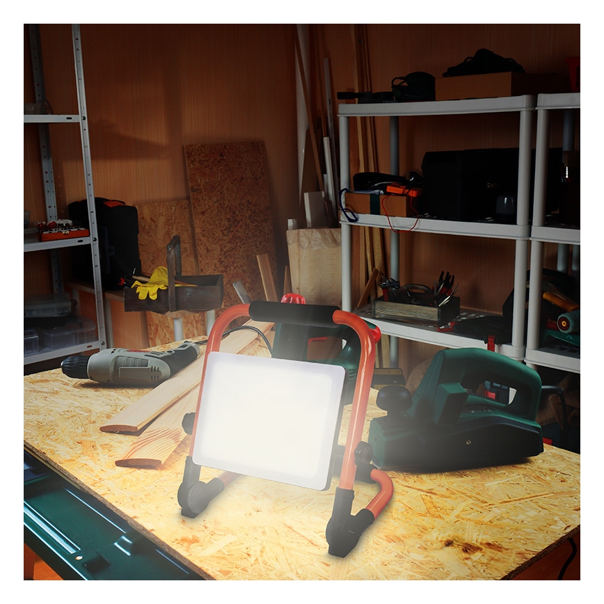 LED-schijnwerper met statief LED/100W/230V 4000K IP65