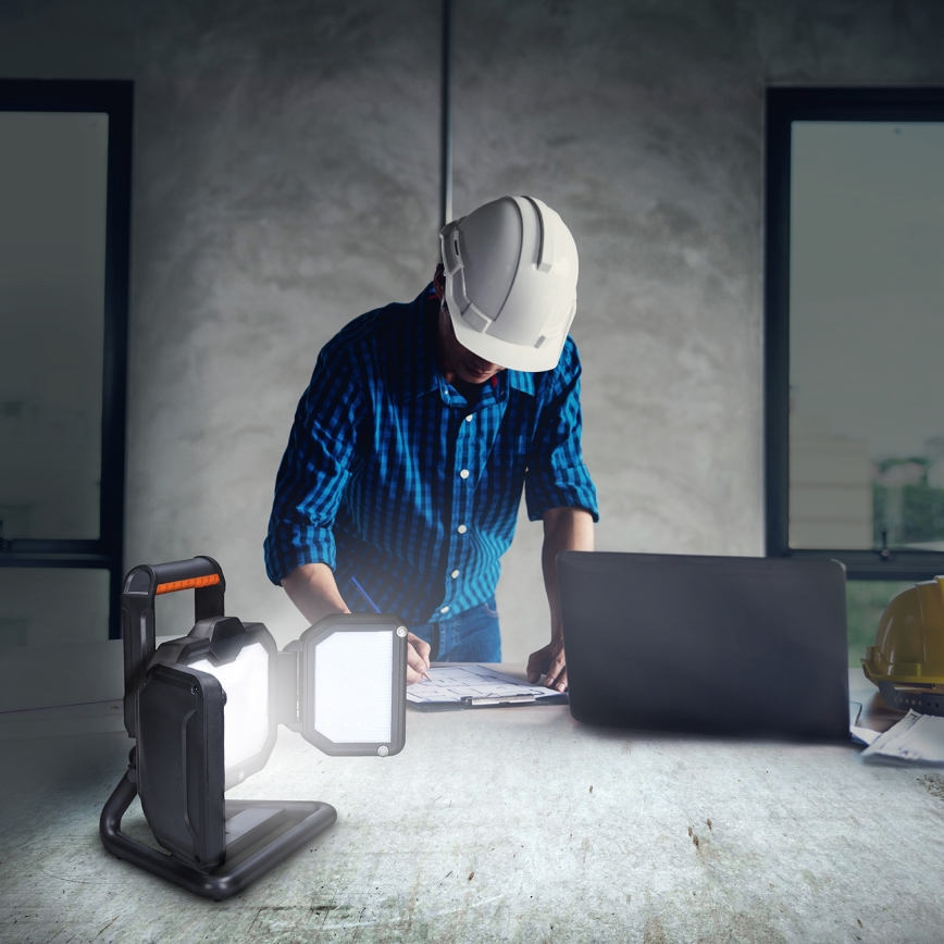 Projecteur à intensité variable rechargeable LED/30W/6600 mAh 4000K IP54