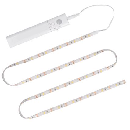 LED Strip met sensor 4xAAA 3000K 1m