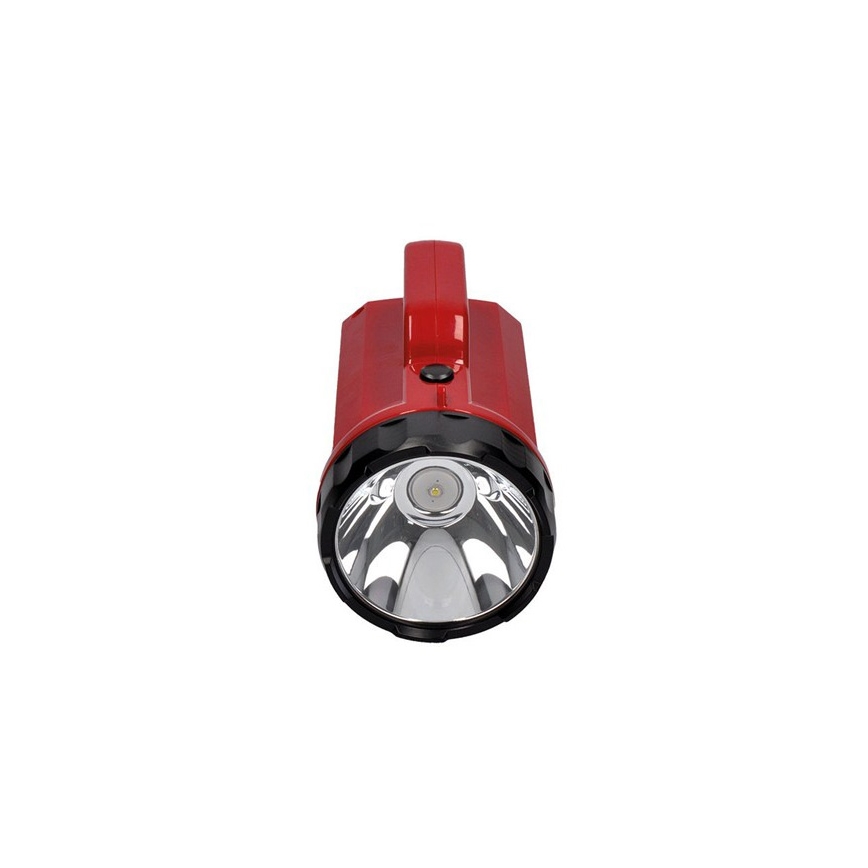 Lampe torche LED/5W/4V/230V rouge