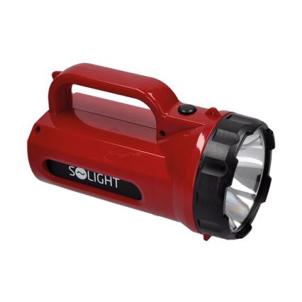 Lampe torche LED/5W/4V/230V rouge