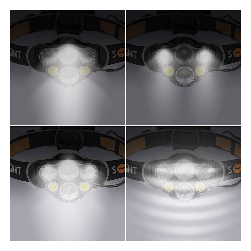 Lampe frontale rechargeable LED/USB IP44