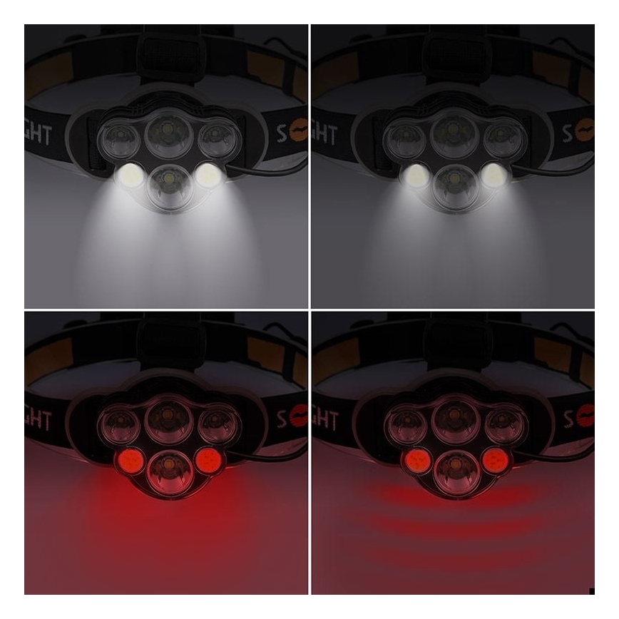 Lampe frontale rechargeable LED/USB IP44