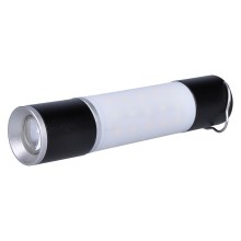 Solight WN43 - Lampe torche rechargeable de camping avec fonction batterie portative LED/1500 mAh 3,7V IP44