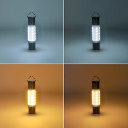 LED Oplaadbaar kamperen flashlight met powerbankfunctie LED/1500 mAh 3,7V IP44