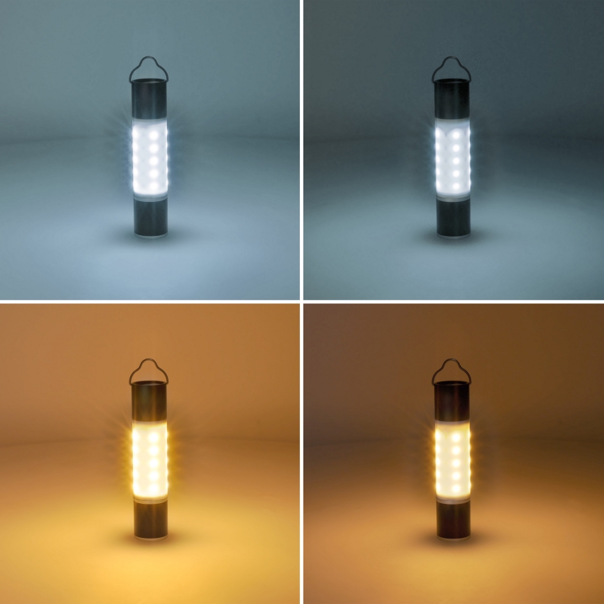 LED Oplaadbaar kamperen flashlight met powerbankfunctie LED/1500 mAh 3,7V IP44